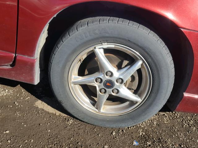 1G2WP52K41F167787 - 2001 PONTIAC GRAND PRIX BURGUNDY photo 9