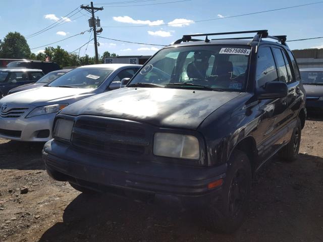 2CNBJ13C416900132 - 2001 CHEVROLET TRACKER BLACK photo 2