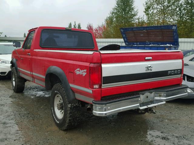 2FTHF26G7PCA21075 - 1993 FORD F250 RED photo 3