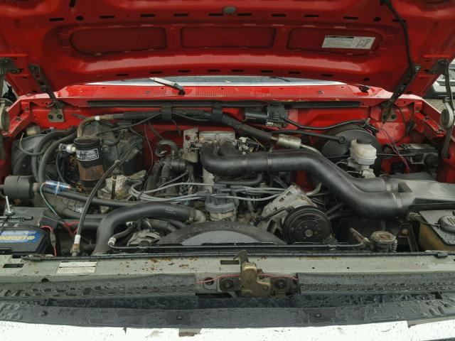 2FTHF26G7PCA21075 - 1993 FORD F250 RED photo 7