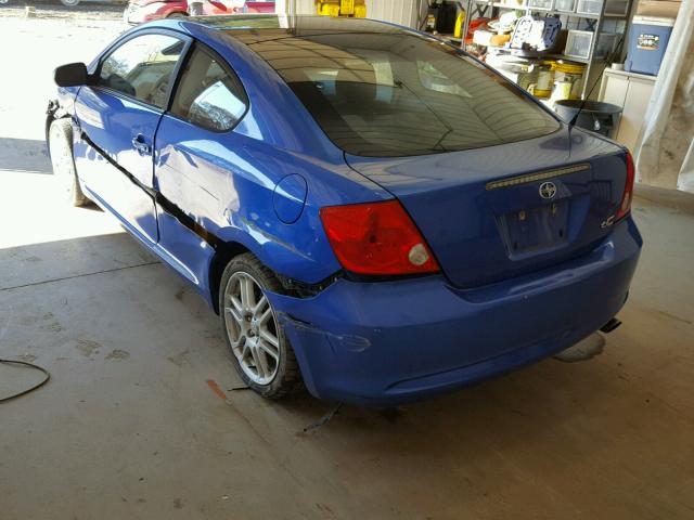 JTKDE167X60128793 - 2006 TOYOTA SCION TC Կապույտ լուսանկար 3