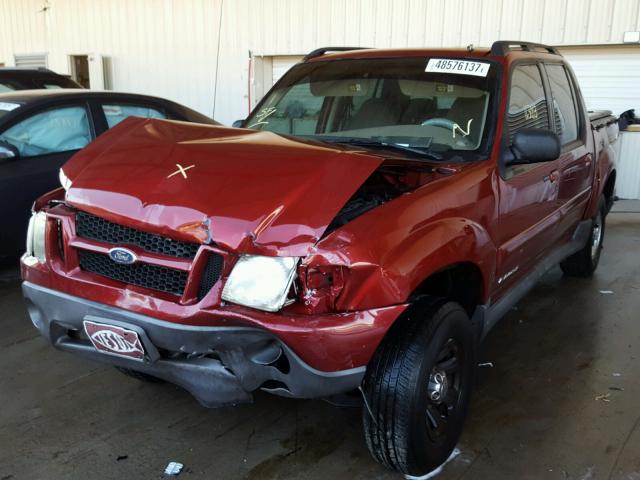 1FMZU67E41UA58666 - 2001 FORD EXPLORER S RED photo 2