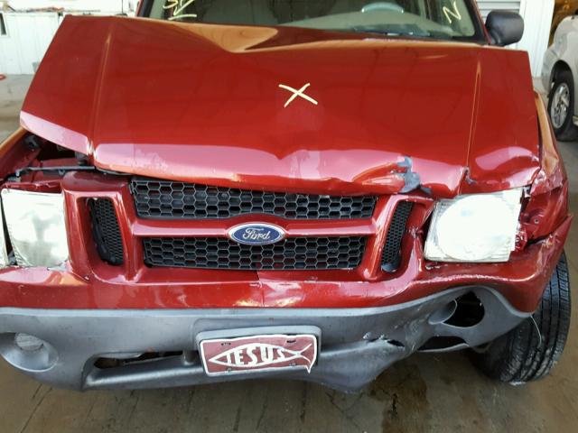 1FMZU67E41UA58666 - 2001 FORD EXPLORER S RED photo 7