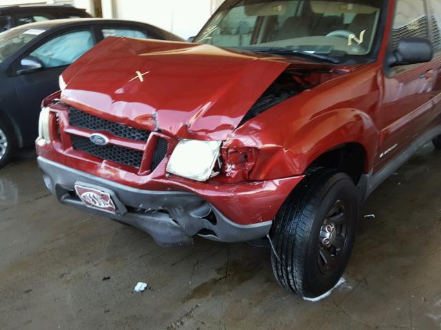 1FMZU67E41UA58666 - 2001 FORD EXPLORER S RED photo 9