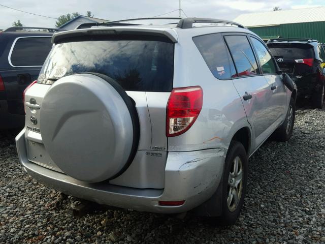 JTMBD35V085215296 - 2008 TOYOTA RAV4 SILVER photo 4