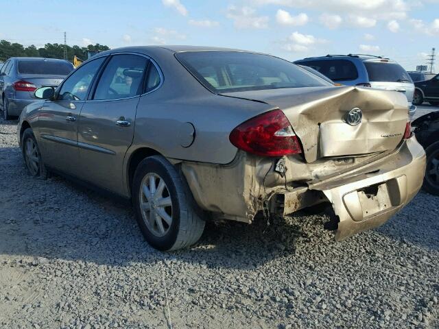 2G4WC562551223228 - 2005 BUICK LACROSSE C BEIGE photo 3