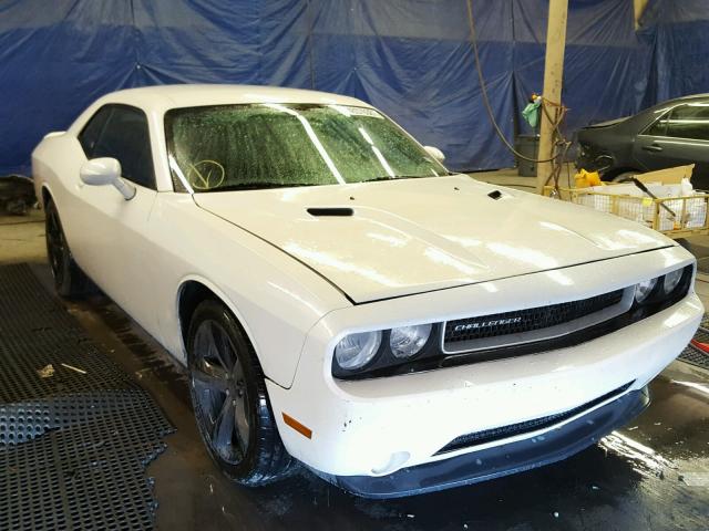 2C3CDYAG0EH304495 - 2014 DODGE CHALLENGER WHITE photo 1