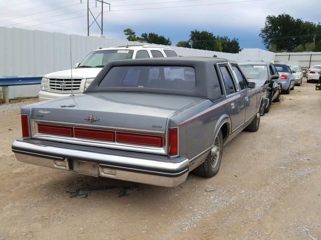 1LNBP96F0EY669782 - 1984 LINCOLN TOWN CAR SILVER photo 4