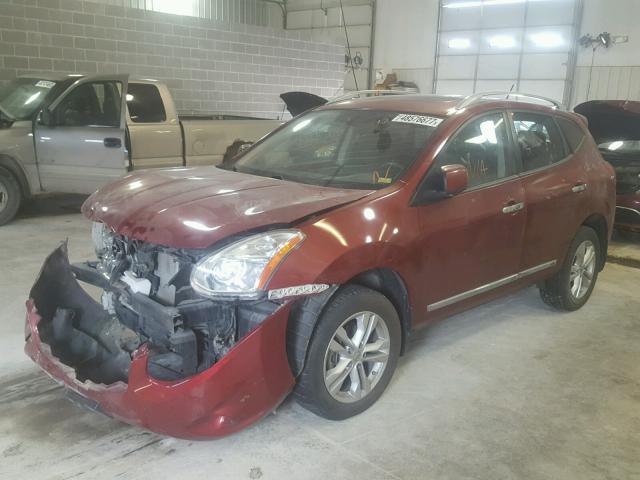 JN8AS5MV0CW412586 - 2012 NISSAN ROGUE S RED photo 2