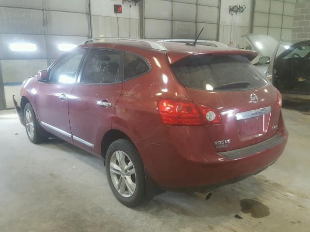 JN8AS5MV0CW412586 - 2012 NISSAN ROGUE S RED photo 3