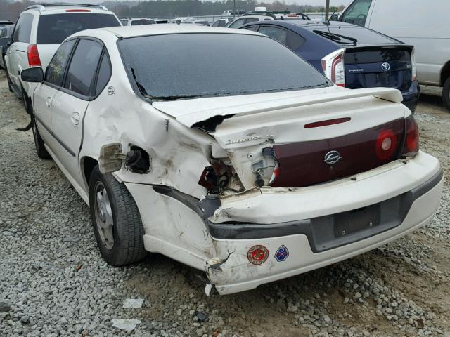 2G1WH55K419212734 - 2001 CHEVROLET IMPALA LS WHITE photo 3