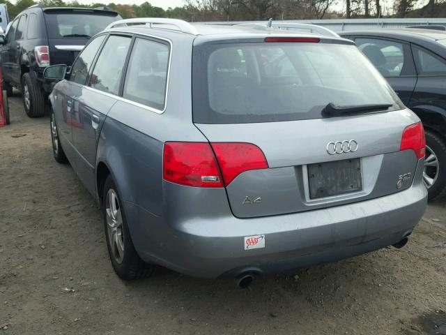 WAUKF78E26A076173 - 2006 AUDI A4 2.0T AV GRAY photo 3