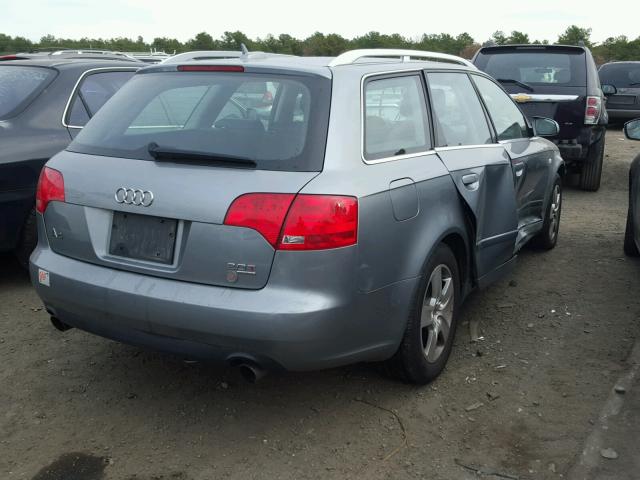 WAUKF78E26A076173 - 2006 AUDI A4 2.0T AV GRAY photo 4