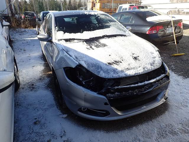 1C3CDFBB8ED822102 - 2014 DODGE DART SXT SILVER photo 1