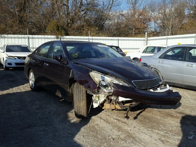 JTHBA30G155141737 - 2005 LEXUS ES 330 MAROON photo 1