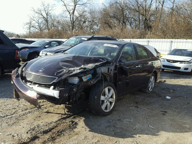 JTHBA30G155141737 - 2005 LEXUS ES 330 MAROON photo 2