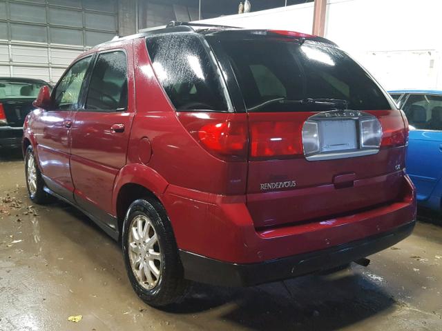 3G5DB03L56S546867 - 2006 BUICK RENDEZVOUS MAROON photo 3