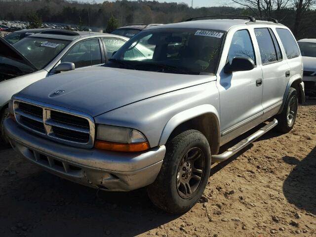 1D4HR48Z03F580325 - 2003 DODGE DURANGO SL SILVER photo 2