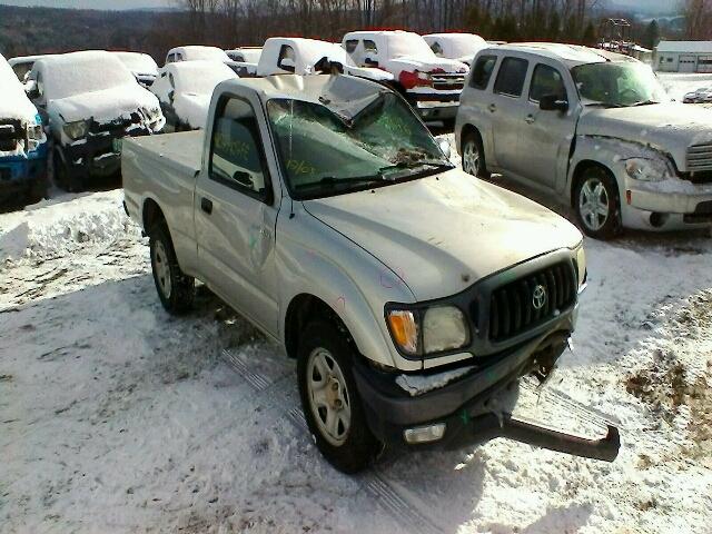 5TENL42N71Z876191 - 2001 TOYOTA TACOMA SILVER photo 1