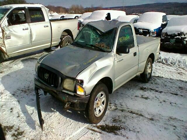 5TENL42N71Z876191 - 2001 TOYOTA TACOMA SILVER photo 2