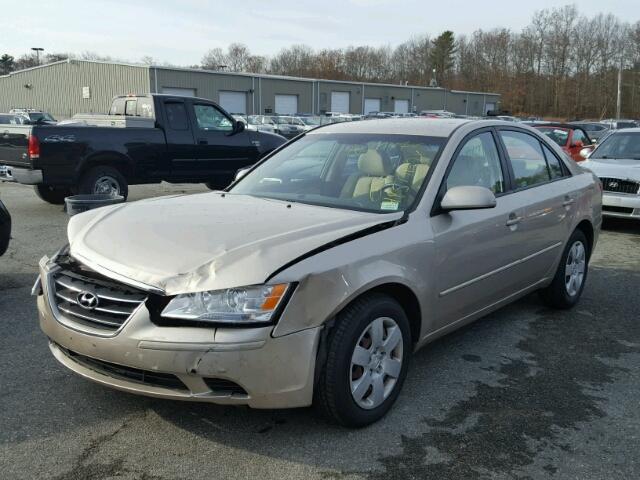 5NPET46C19H466414 - 2009 HYUNDAI SONATA GLS BEIGE photo 2