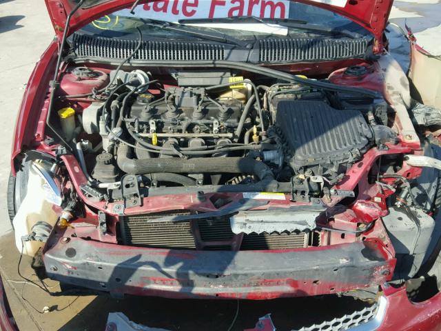 1B3ES56C25D200068 - 2005 DODGE NEON SXT RED photo 7