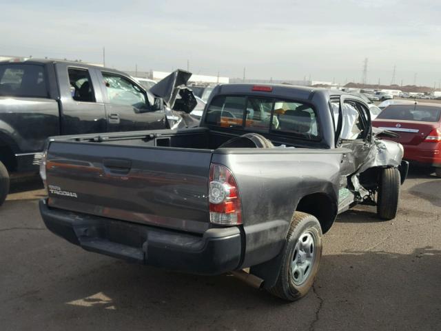 5TENX4CN2AZ680890 - 2010 TOYOTA TACOMA GRAY photo 4