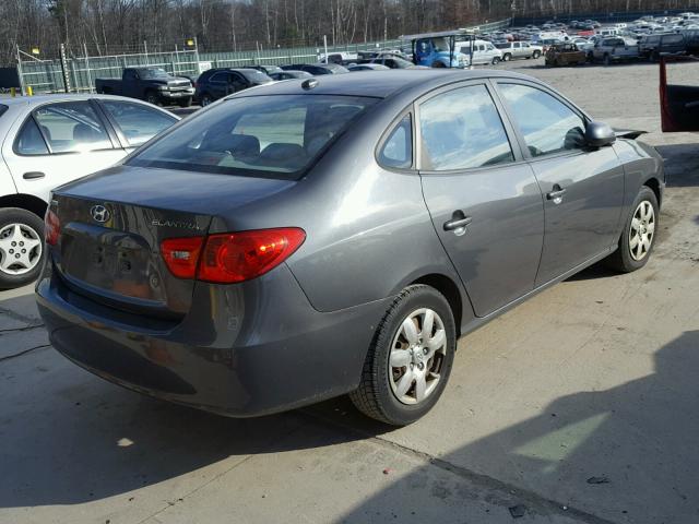 KMHDU46D77U152587 - 2007 HYUNDAI ELANTRA GL GRAY photo 4