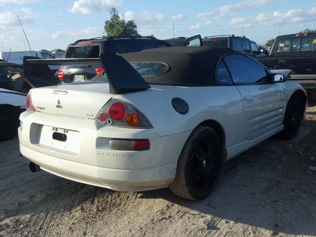 4A3AE55H15E029886 - 2005 MITSUBISHI ECLIPSE SP WHITE photo 4