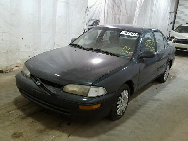 1Y1SK5260VZ415576 - 1997 GEO PRIZM BASE BLUE photo 2