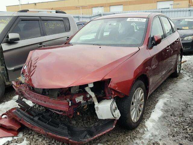 JF1GH6B67BH801465 - 2011 SUBARU IMPREZA 2. RED photo 2