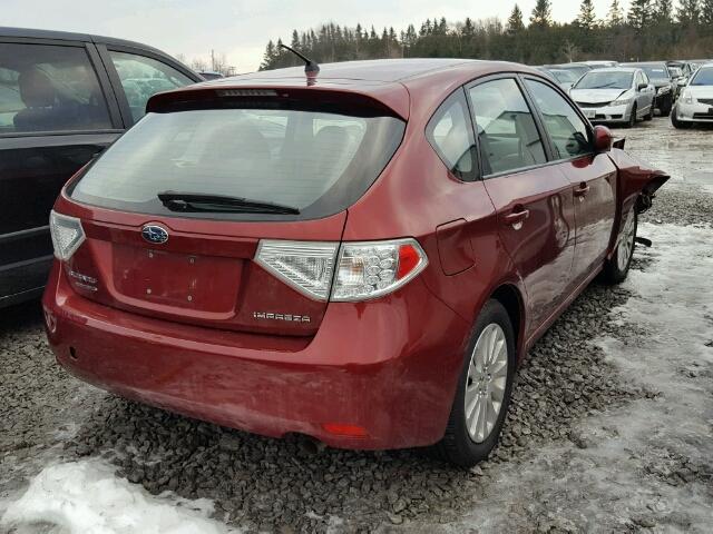 JF1GH6B67BH801465 - 2011 SUBARU IMPREZA 2. RED photo 4