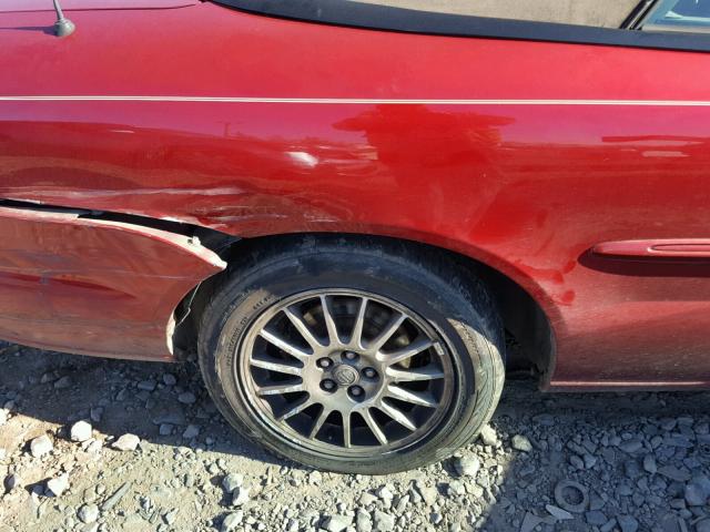 1C3EL55R74N340308 - 2004 CHRYSLER SEBRING LX RED photo 9