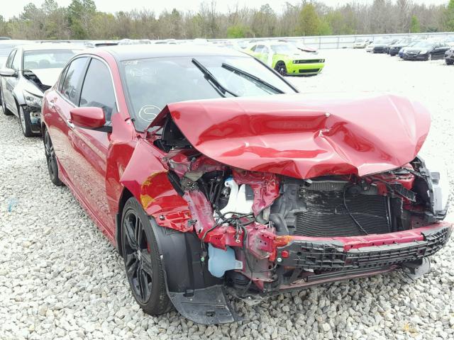 1HGCR2F55GA029422 - 2016 HONDA ACCORD SPO RED photo 1