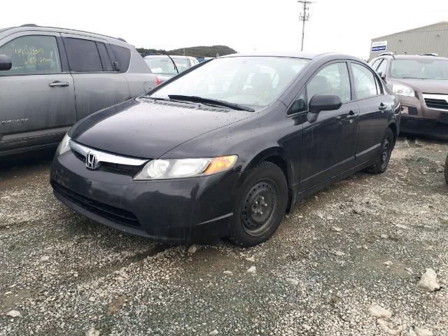 2HGFA16268H102868 - 2008 HONDA CIVIC DX BLACK photo 2