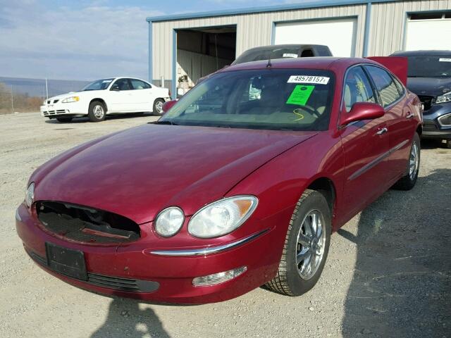 2G4WD532851279665 - 2005 BUICK LACROSSE C RED photo 2