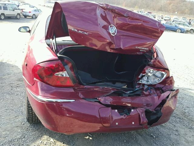 2G4WD532851279665 - 2005 BUICK LACROSSE C RED photo 9