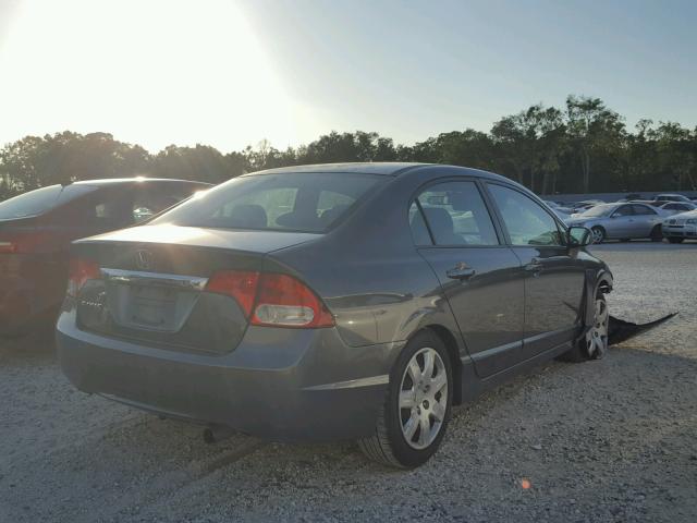 2HGFA1F56AH325752 - 2010 HONDA CIVIC LX GRAY photo 4