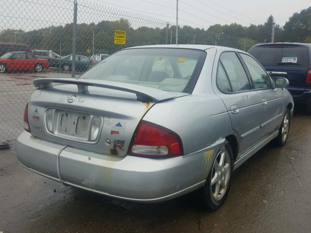 3N1AB51D03L722902 - 2003 NISSAN SENTRA SE- SILVER photo 4