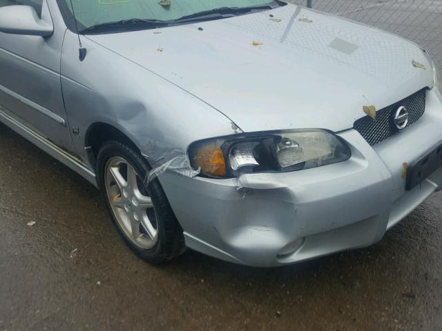 3N1AB51D03L722902 - 2003 NISSAN SENTRA SE- SILVER photo 9