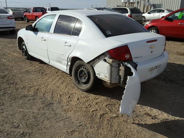 1G1AL55F277163779 - 2007 CHEVROLET COBALT LT WHITE photo 3