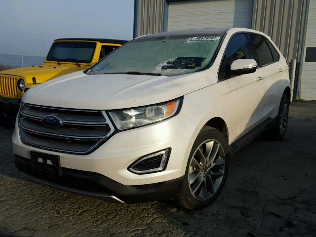 2FMPK4K83GBB77035 - 2016 FORD EDGE TITAN WHITE photo 2