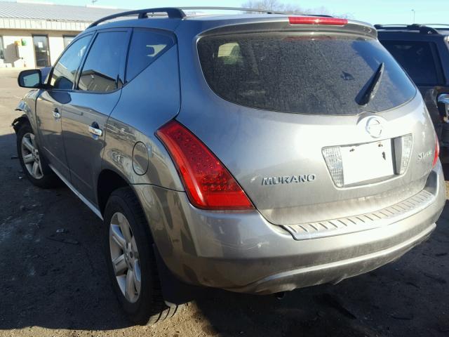 JN8AZ08W77W624957 - 2007 NISSAN MURANO SL GRAY photo 3