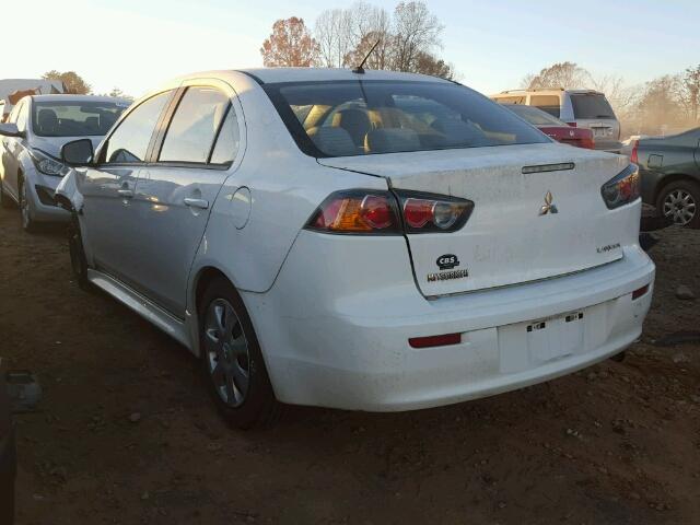 JA32U2FU6FU006694 - 2015 MITSUBISHI LANCER ES WHITE photo 3