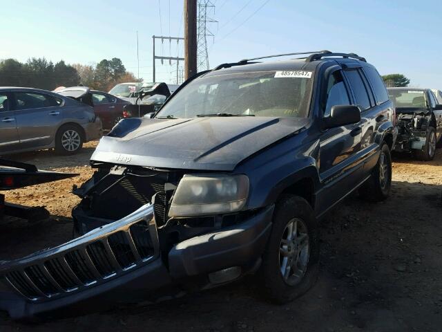 1J4GX48S92C320789 - 2002 JEEP GRAND CHER BLUE photo 2