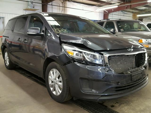 KNDMB5C17H6243469 - 2017 KIA SEDONA LX GRAY photo 1