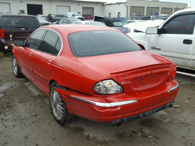 SAJEB52D23XD38545 - 2003 JAGUAR X-TYPE 2.5 RED photo 3