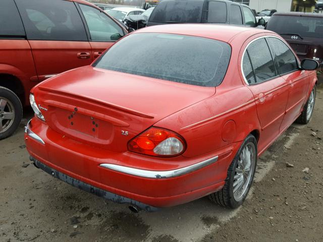 SAJEB52D23XD38545 - 2003 JAGUAR X-TYPE 2.5 RED photo 4