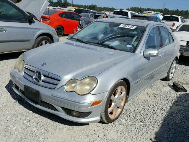 WDBRF52H37E026187 - 2007 MERCEDES-BENZ C 230 SILVER photo 2