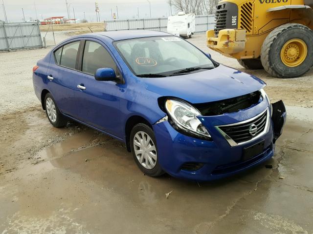 3N1CN7AP0CL893090 - 2012 NISSAN VERSA S BLUE photo 1